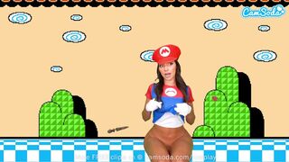 Sisi Rose bazinagy popsikás cosplayje super mario makerben nuni squirt órással