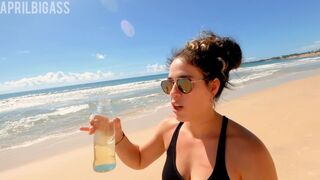 Dél Amerikai parton spriccel a pisi, 3 liter nyilvánosan rio grande do norte-ban!